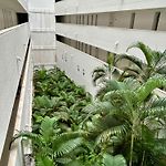 Mar y piscina gigante en el caribe